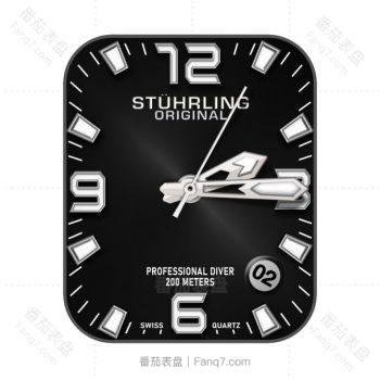 STÜHRLING (Rashid)-斯图林高级黑表盘.clock
