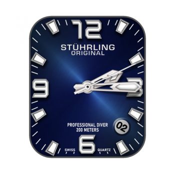 STÜHRLING (Rashid)-斯图林高级蓝表盘.clock