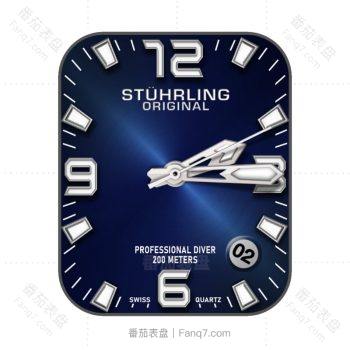 STÜHRLING (Rashid)-斯图林高级蓝表盘.clock