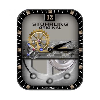 STÜHRLING (Rashid)-斯图林炫酷白金机械表盘.clock