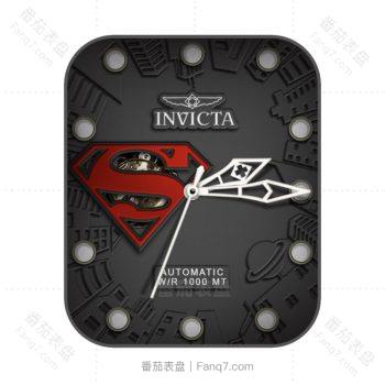 Superman INVICTA 英他氟漫威系列美国队长炫酷黑磨砂表盘.clock