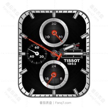天梭Tissot PRS 516俊雅系列简约黑三盘.clock