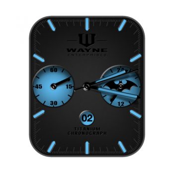 Wayne Batman 蝙蝠侠炫酷黑蓝漫威系列.clock