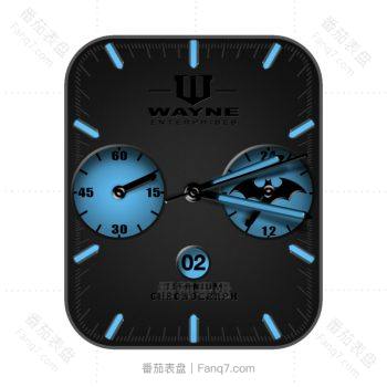 Wayne Batman 蝙蝠侠炫酷黑蓝漫威系列.clock