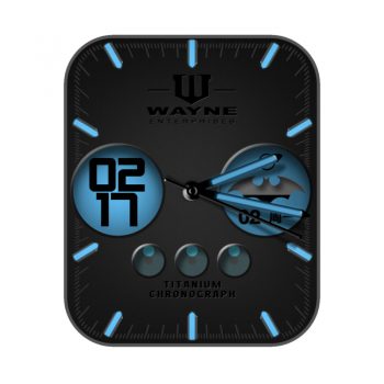 Wayne Batman 蝙蝠侠炫酷灰蓝漫威系列.clock