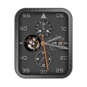 X HARMONY 灰色高级机械表盘.clcok