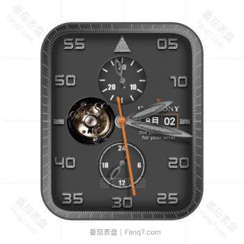 X HARMONY 灰色高级机械表盘.clcok