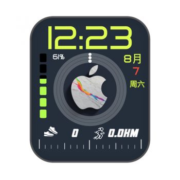 Apple_Volk苹果iPhone深蓝表盘.clock