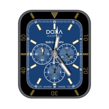 BlueDoxa时度蓝色黑圈机械表盘.clock