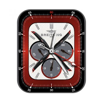 Breitling黑白红机械表盘.clock