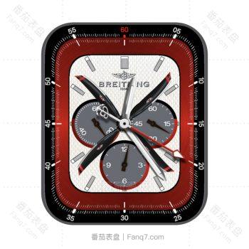Breitling黑白红机械表盘.clock