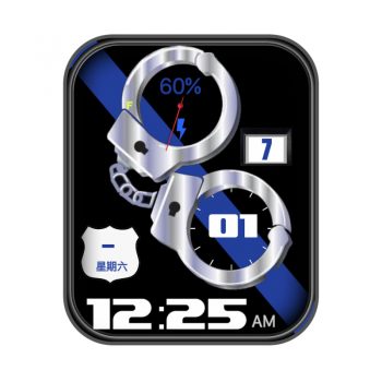 DK CUFFS手铐蓝表盘.clock