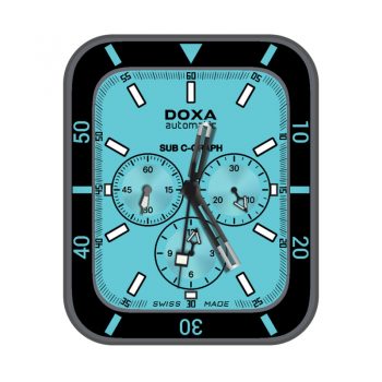 BlueDoxa时度蓝色黑圈机械表盘.clock