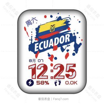 Ecuador_厄瓜多尔白色表盘.clock