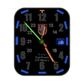 lumimoxF117nighthawlk鲁美诺斯三盘蓝黑高级表盘.clock