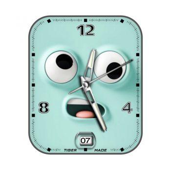 Funny青草蓝微笑可爱表盘.clock