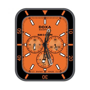 Doxa时度橙色机械表盘.clock