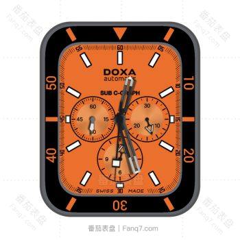 Doxa时度橙色机械表盘.clock