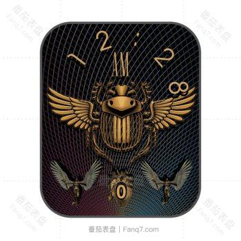 Rebirth炫酷黑复古风黑金表盘.clock