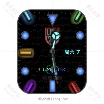 Rick’s Luminox 鲁美诺斯炫酷黑荧光多彩表盘.clock