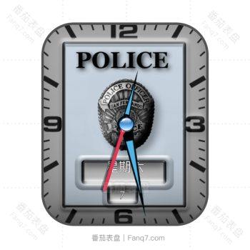 意大利POLICE警察蓝灰手表.clock