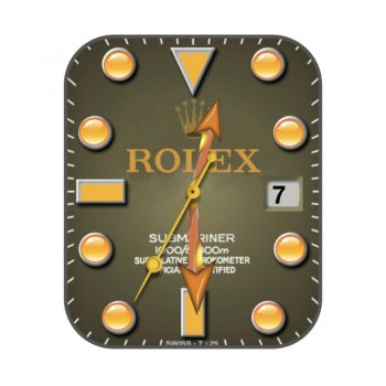 劳力士ROLEX海使型126603绿棕表盘荧光蓝刻度个性潮流表盘.clock