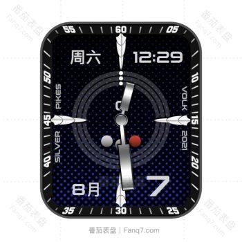 Silver_Pikes_VolK简约蓝黑点圈表盘.clock