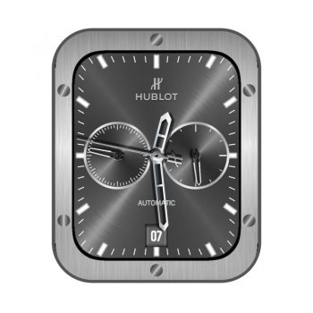 HUBLTO宇舶银灰金属机械高级表盘.clock