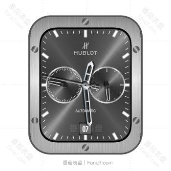 HUBLTO宇舶银灰金属机械高级表盘.clock