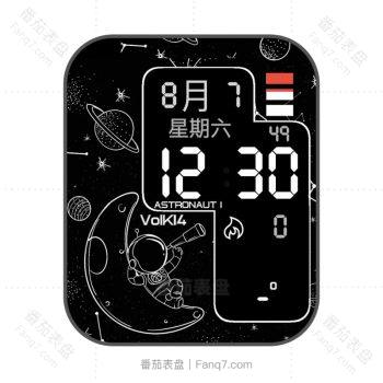 Volk14_Astronaut_1太空人素描表盘.clock