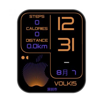 VOLK15简约黑橙表盘.clock