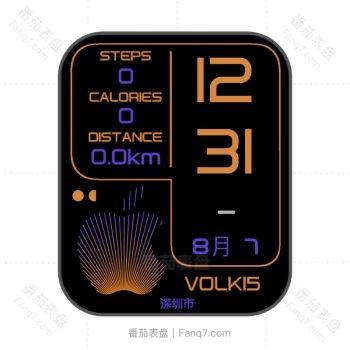 VOLK15简约黑橙表盘.clock