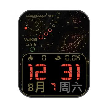 VOLK16简约宇宙太空素描表盘.clock