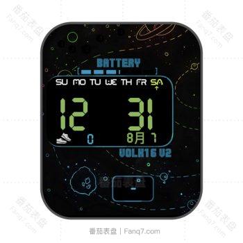 VOLK16简约宇宙太空素描表盘.clock