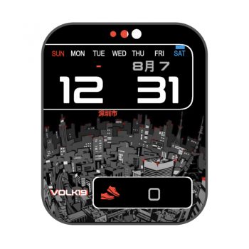 VolK19城市建模灰黑表盘.clock