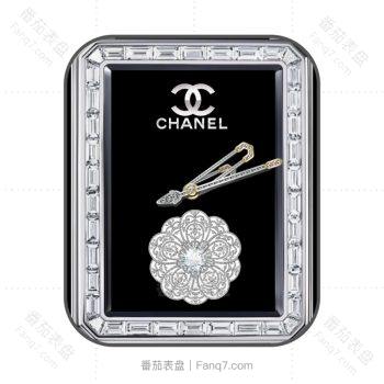 香奈儿CHANEL中古方糖表盘轻奢镶钻外圈.clock
