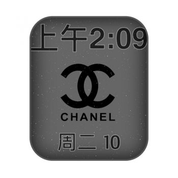 香奈儿CHANEL灰色动态表盘轻奢.clock