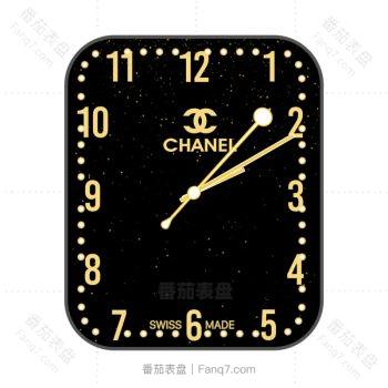 香奈儿CHANEL黑金动态轻奢表盘.clock