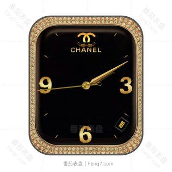香奈儿CHANEL黑金轻奢表盘.clock