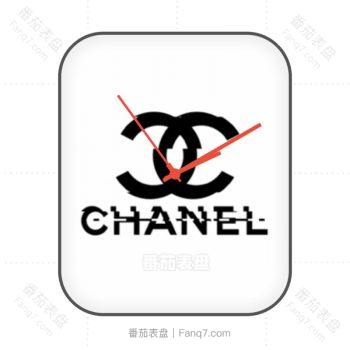 香奈儿CHANEL中白色故障动态表盘.clock