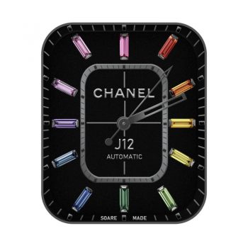 香奈儿CHANEL黑色多彩水晶表盘.clock