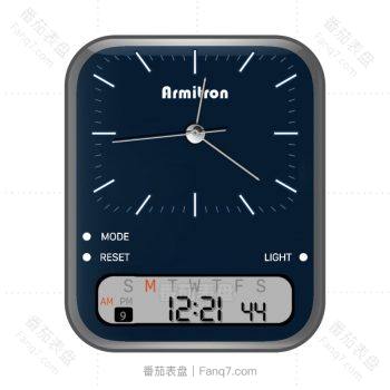 Armitron阿美神简约靛蓝复古表盘.clock