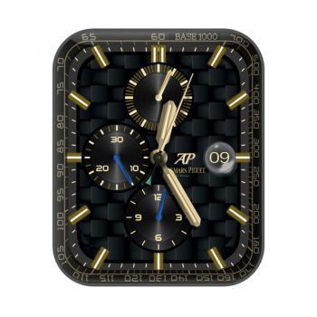 爱彼Audemars Piguet炫酷黑金方格机械表盘.clock