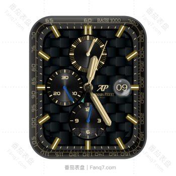 爱彼Audemars Piguet炫酷黑金方格机械表盘.clock