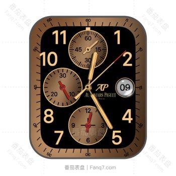 爱彼Audemars Piguet炫酷黑金表盘.clock