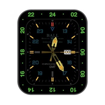 BALL  波尔黑蓝小盘绿大盘表盘.clock