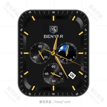 Benyar宾雅黑金机械表盘.clock