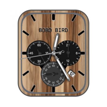 BOBO Bird波波鸟棕色木质表盘.clock