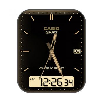 卡西欧casio黑金复古表盘.clock