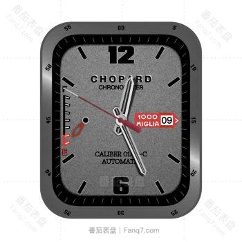 ChopardSilver萧邦磨砂灰黑简约表盘.clock
